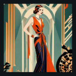 Poster Art Deco Lady<br><div class="desc">Art Deco Lady Poster</div>