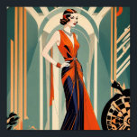 Poster Art Deco Lady<br><div class="desc">Art Deco Lady Poster</div>