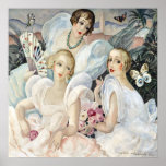 Poster Art Deco - Les femmes fatales<br><div class="desc">Data:1933. Les femmes fatales por Gerda Wegener. Estilo: Art Nouveau/ Déco</div>