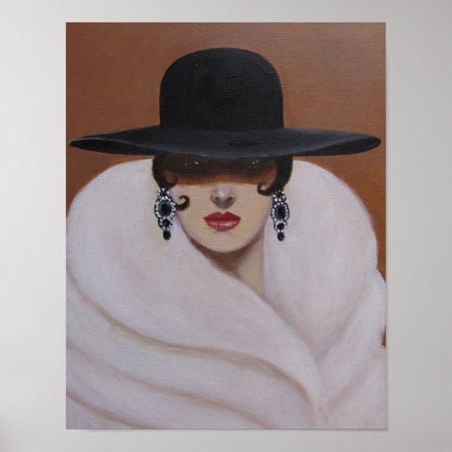 PÔSTER ART DECO MULHER (Frente)