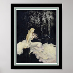 Poster Art Deco "Night Garden" de Louis Icart