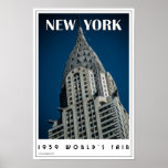 Poster Art Deco Nova Iorque<br><div class="desc">Uma série de posters vintage que refletem o estilo dos 1920 e 30. Disponível em determinadas proporções de aspecto apenas criado no efeito glorioso do óleo de cheio. Adequado para todas as idades.</div>