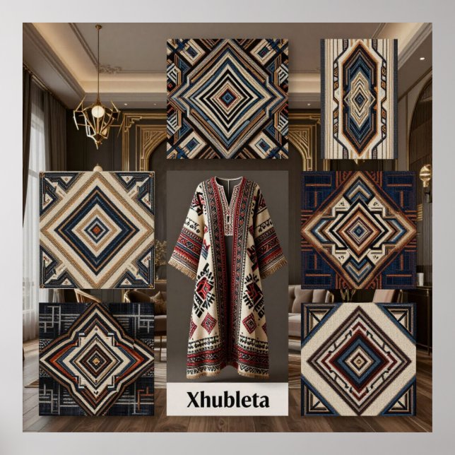 Poster Art Deco Opulence Geometric Patterns I HER_XHU_001 (Frente)
