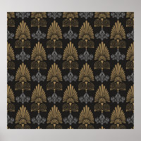 Art Deco: Papel de Wallpaper Vintage Invisível