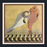 Pôster Art Deco Par de Peixe<br><div class="desc">Vintage Art Deco retrata dois peixes.</div>