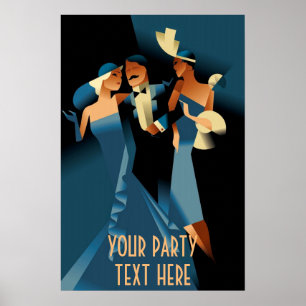 Poster Art Deco Party