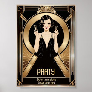 Poster Art Deco Party