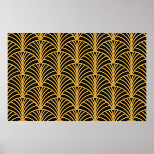 Poster Art Deco pattern. decoration ornament. 