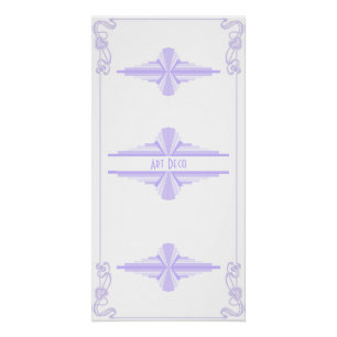 Pôster Art Deco Pattern in Lilac