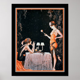 Poster Art Deco Roaring Twentties Flappers