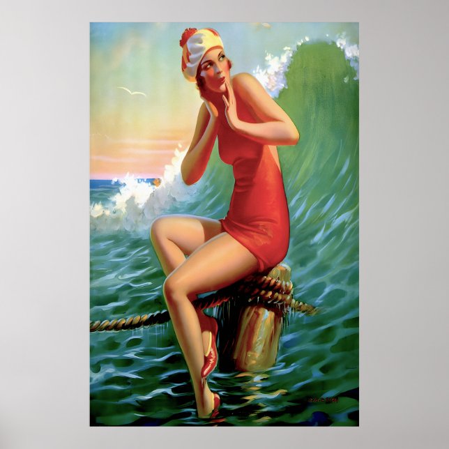 Poster Art Deco - Sentar Bonito (Frente)