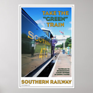 Poster Art Deco Southern Rail