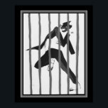 Poster Art Deco "Tumulte Noir Jazz" ca. 1927<br><div class="desc">1927 Art Deco Print by Paul Colin's  lithograph" Tumulte Noir Jazz" 16x20 shown here. Other sizes and options available.</div>