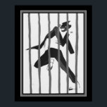 Poster Art Deco "Tumulte Noir Jazz" ca. 1927<br><div class="desc">1927 Art Deco Print by Paul Colin's  lithograph" Tumulte Noir Jazz" 16x20 shown here. Other sizes and options available.</div>