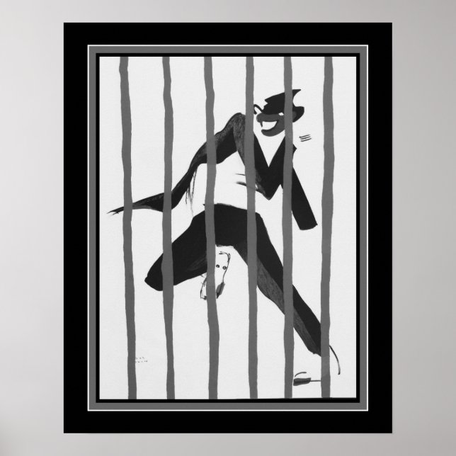 Poster Art Deco "Tumulte Noir Jazz" ca. 1927 (Frente)