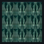 Pôster Art deco, Verde, preto, padrão, art nouveau, vinta<br><div class="desc">Art deco,  Verde,  preto,  padrão,  art nouveau, vintage, chic, elegant, retro, tendências, moderno, </div>