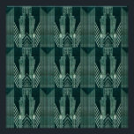 Pôster Art deco, Verde, preto, padrão, art nouveau, vinta<br><div class="desc">Art deco,  Verde,  preto,  padrão,  art nouveau, vintage, chic, elegant, retro, tendências, moderno, </div>
