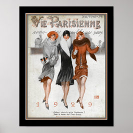 Poster Art Deco Vie Parisenne 1929