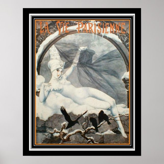 Pôster Art Deco Vie Parisienne Winter 1926 16 x 20 (Frente)