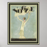 Pôster Art Deco Vogue Cobrir 12 x 16<br><div class="desc">Cobrir Vintage,  Deco,  Vogue 12 x 16</div>