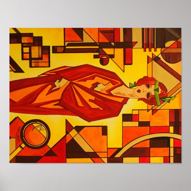 Poster Art Deco Vogue Na moda 1930 (Frente)