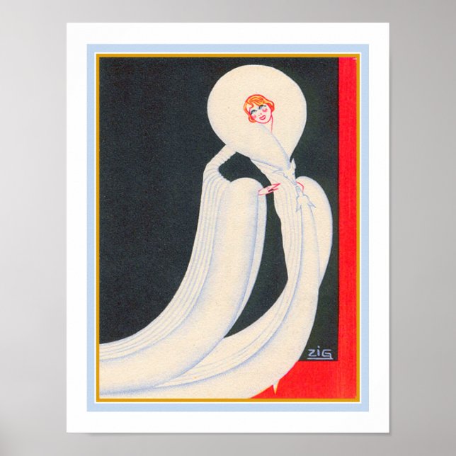 Poster Art Deco Ziegfeld Follies de 1920 (Frente)