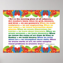 Pôster Art is the meeting place