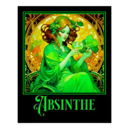 Pôster Art Nouveau Absinthe