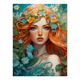 Pôster Art Nouveau Aos Sí Fada