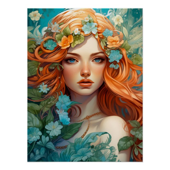 Pôster Art Nouveau Aos Sí Fada (Frente)