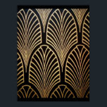 Poster Art nouveau, art deco, padrão do ventilador, bronz<br><div class="desc">Art nouveau,  art deco,  padrão de fãs,  bronze,  ouro,  preto,  chic,  elegante,  vintage,  belle époque, </div>