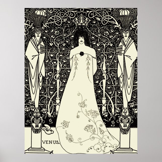 Pôster Art Nouveau Aubrey Beardsley Venus (Frente)