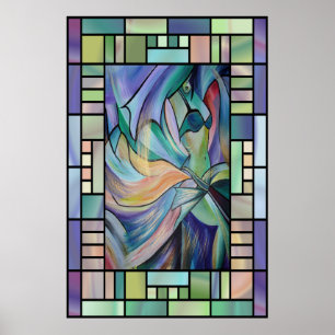 Pôster Art Nouveau Belly Dance (Retrato)