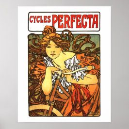 Pôster Art Nouveau Bicicleta Mucha Art