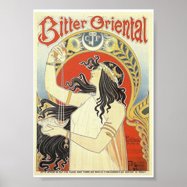 Poster - Art Nouveau Bitter Oriental (Frente)
