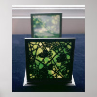 Art Nouveau bookends, Tiffany Studios, c.1894