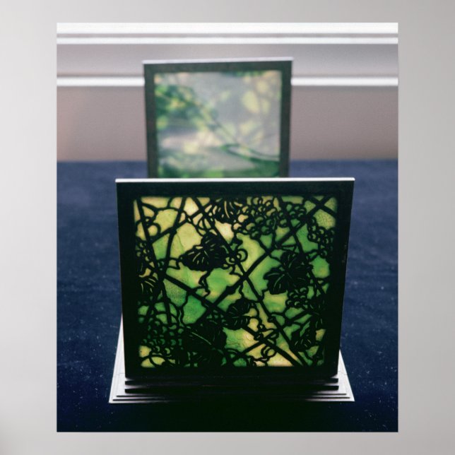 Pôster Art Nouveau bookends, Tiffany Studios, c.1894 (Frente)