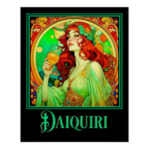 Pôster Art Nouveau Daiquiri