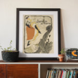 Poster Art Nouveau Dancer Jane Avril, Toulouse Lautrec<br><div class="desc">Ilustração de Vintage Art Nouveau publicando poster design com Jane Avril, Jardin de Paris, por Henri de Toulouse-Lautrec, 1893. Jane Avril (nascer Jeanne Richepin 1868-1943) foi uma das dançarinas de lata de lata mais famosas de uma boate em Montmartre e ficou famosa através das pinturas de Toulouse-Lautrec. Este anúncio mostra...</div>