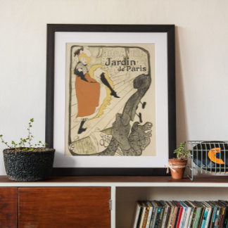 Poster Art Nouveau Dancer Jane Avril, Toulouse Lautrec