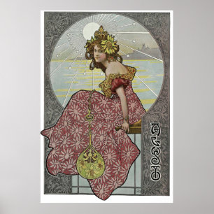 Poster Art Nouveau de Alphonse Mucha