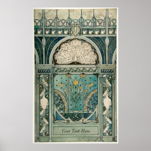 Pôster Art Nouveau Design por Émile Hutré c1896