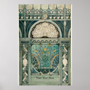 Pôster Art Nouveau Design por Émile Hutré c1896