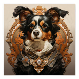 Pôster Art Nouveau Dog