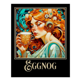 Pôster Art Nouveau Eggnog