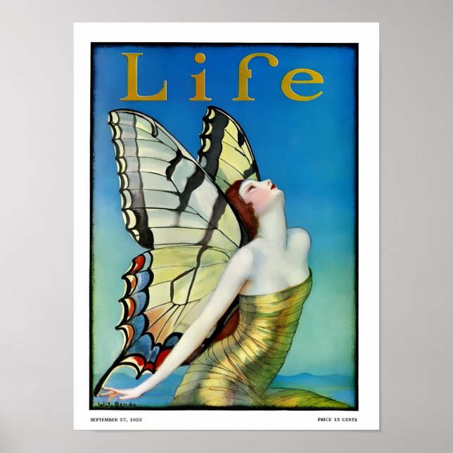 Poster Art nouveau girl  (Frente)