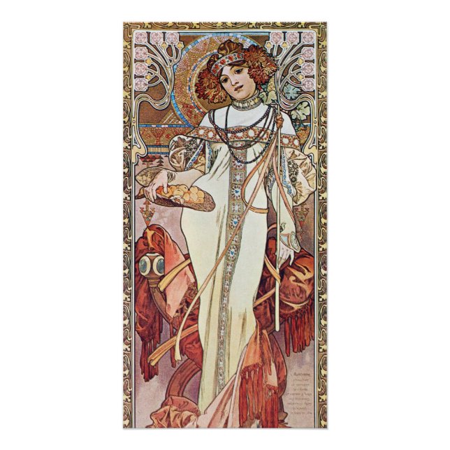 Pôster Art Nouveau Goddese (Frente)