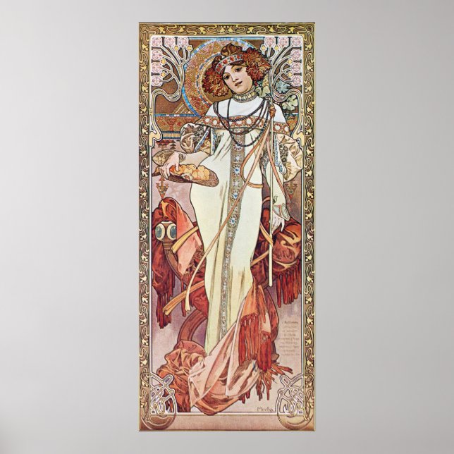 Poster Art Nouveau Goddese (Frente)