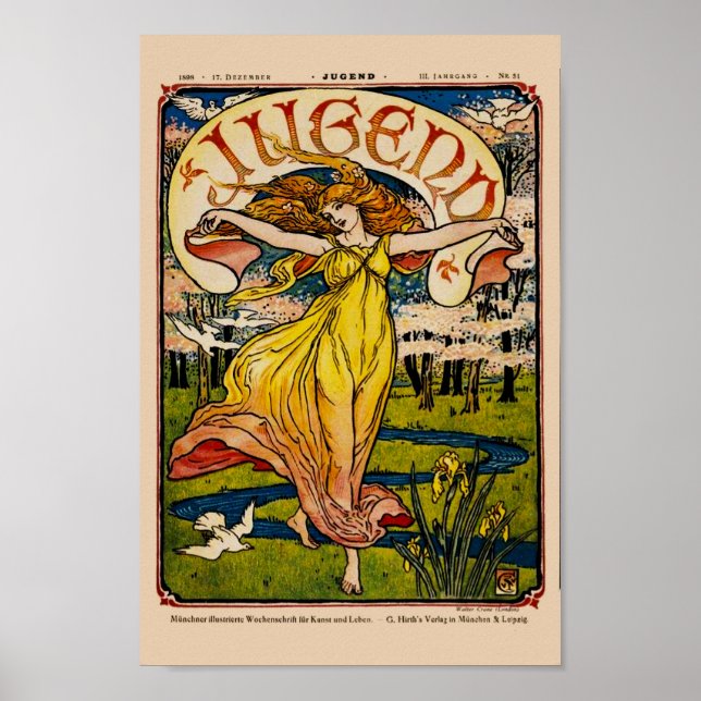 Poster Art Nouveau - Jugend (Frente)