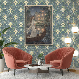 Poster Art Nouveau Lady of the Lake